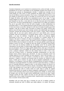 Querida monotonía Anochecía lentamente con el sonido de la