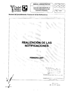 Realizaci&oacute;n de las Notificaciones