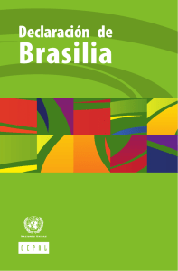 Declaración de Brasilia - Comisión Económica para América Latina