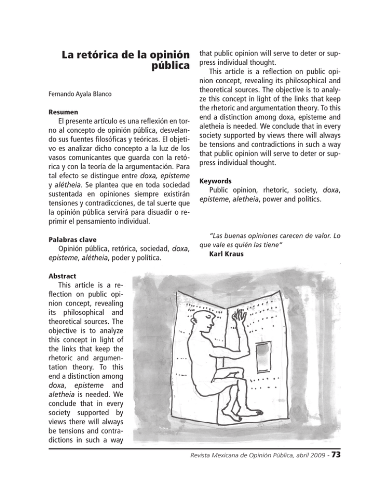 La Retórica De La Opinión Pública