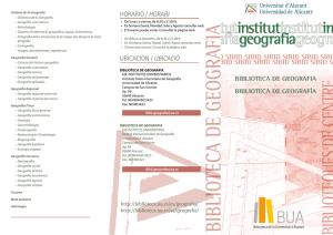 biblioteca de geografia - Biblioteca de la Universidad de Alicante