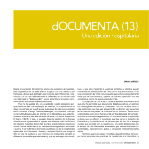 dOCUMENTA (13) - ARCE Asociación de Revistas Culturales de