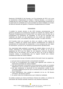 Resolución 2015R-835-15 del Ararteko, de 22 de diciembre de 2015