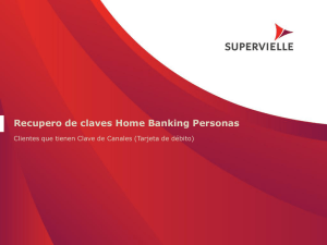 Recupero de Clave Home Banking con Tarjeta de débito