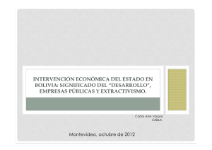 Intervención económica del estado (Carlos Arze)
