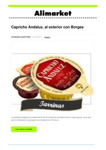 Capricho Andaluz, al exterior con Borges - Noticias de