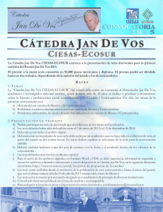 Cátedra Jan De Vos-Convocatoria 2015.cdr