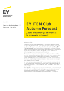 EY ITEM Club Autumn Forecast