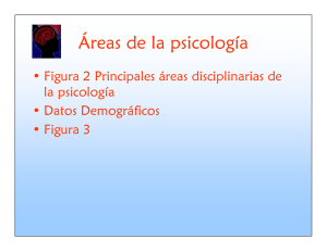 Áreas de la psicología