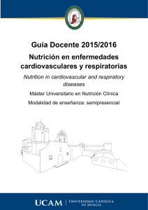 Nutrición en enfermedades cardiovasculares y respiratorias