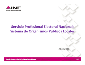 Servicio Profesional Electoral Nacional: Sistema de Organismos