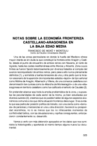 notas sobre la economía fronteriza castellano-aragonesa en