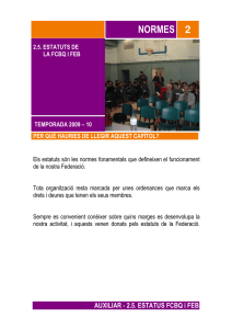 2.5 Estatuts - Federació Catalana de Basquetbol
