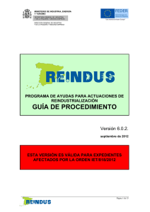 La Guía de Procedimiento  - Ministerio de Industria, Energía y