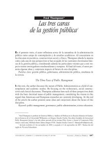 Las tres caras de la gestión pública1