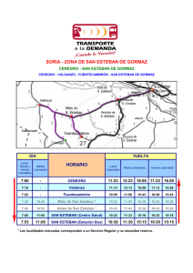 Rutas y horarios San Esteban de Gormaz
