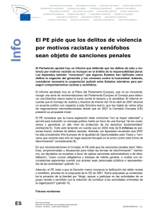 El PE pide que los delitos de violencia por motivos racistas