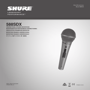 588SDX - Shure