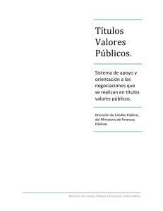 Títulos Valores Públicos. - Inicio