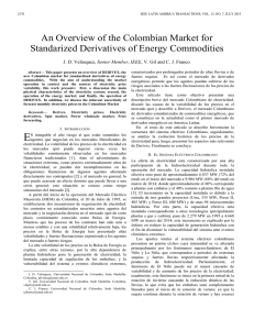 An Overview of the Colombian Market for Standarized Derivatives of