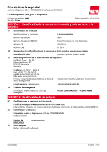 Ficha de Datos de Seguridad: L-4-hidroxiprolina