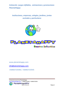 Cotización de servicios PlanetaHappy
