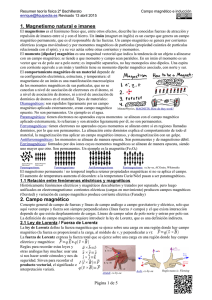 1. Magnetismo natural e imanes 2. Campo magnético