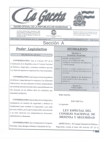 Ley Especial del Consejo Nacional de Defensa y Seguridad