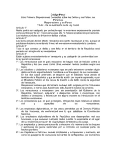 Código Penal Venezolano - ALAC Venezuela