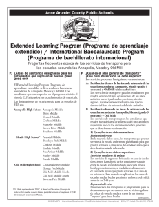 Extended Learning Program (Programa de aprendizaje extendido