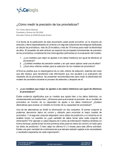 ¿Cómo medir la precisión de los pronósticos?