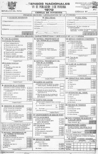 Peru 1972 census enumeration form