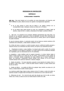 ORDENANZAS DE CONSTRUCCIÓN CAPITULO II ALINEACIONES