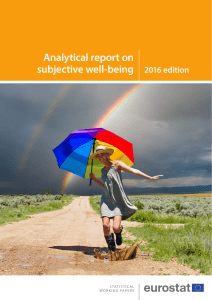 Analytical report on subjective well-being 2016 edition