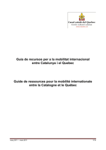 Guia de recursos per a la mobilitat internacional entre Catalunya i el