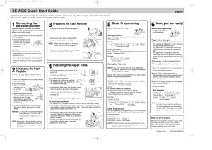 XE-A505 Quick Start Guide