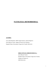 PATOLOGIA HEMORROIDAL