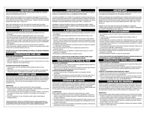 Page 1 TEMPORTANT FOR YOUR OWN SAFETY READ THESE