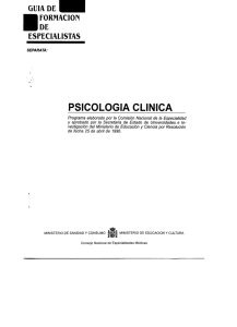 Psicología Clínica