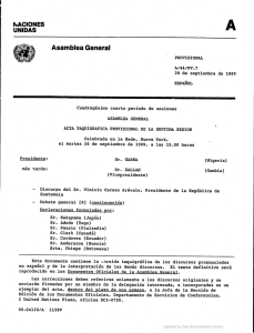 Documentos Oficiales - Guatemala en las Naciones Unidas