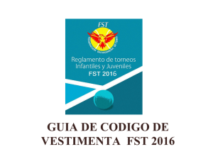 GUIA DE CODIGO DE VESTIMENTA FST 2016