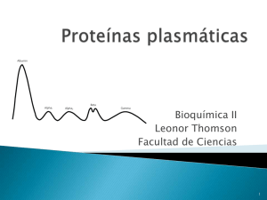 Proteínas plasmáticas - Enzimología