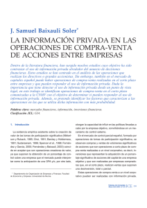 la información privada en las operaciones de compra