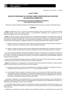 Ley Nº 18.850 HIJOS DE PERSONAS FALLECIDAS COMO