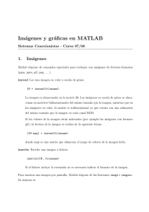 Imágenes y gráficas en MATLAB