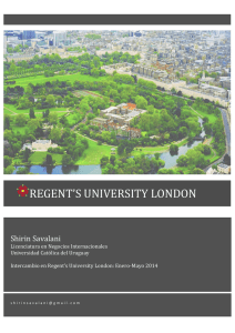 regent`s!university!london! - Universidad Católica del Uruguay