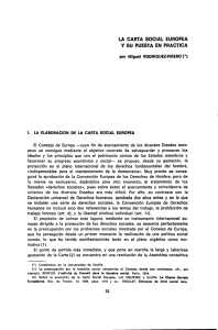 La Carta Social Europea y su puesta en práctica