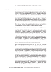 Informe de economía latinoamericana. Primer