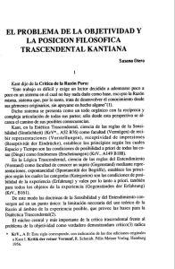 la posicion filosofica trascendental kantiana - P3-USAL