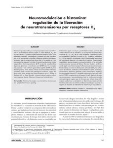 Neuromodulación e histamina: regulación de la liberación de